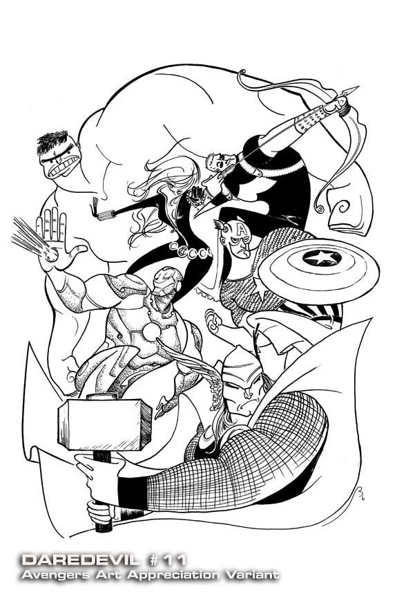 Avengers fine art covers present The Hulk à la Michelangelo and Al Hirschfeld