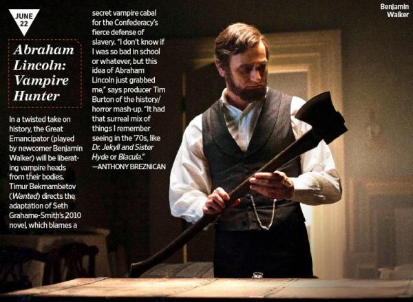 First footage of Abraham Lincoln Vampire Hunter shows the Rail Splitter in action!