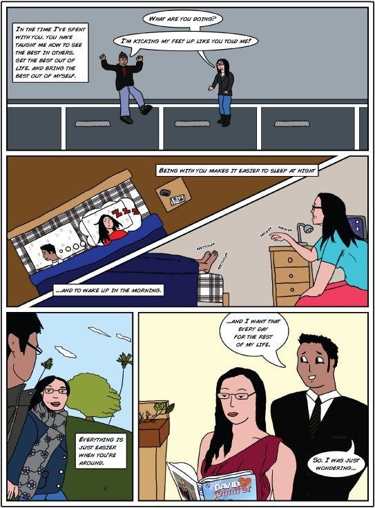 Read a comic fan's adorable comic book marriage proposal to his girlfriend