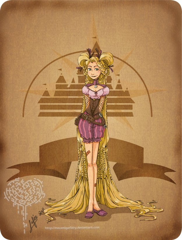 Classic Disney villains redrawn as steampunk baddies