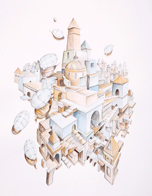 Artist's mission is to depict all 55 of Italo Calvino's Invisible Cities