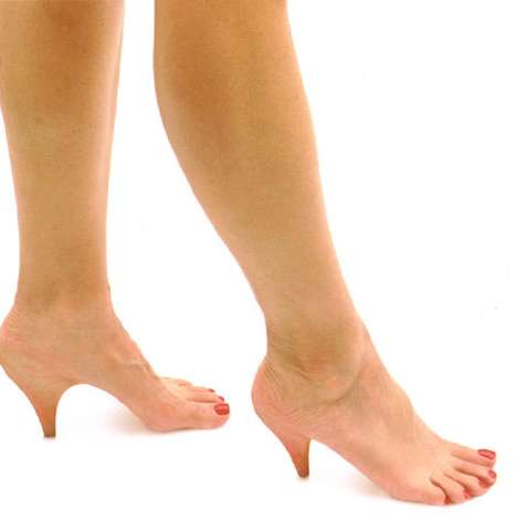 Stiletto implants make your feet look just like Barbie's