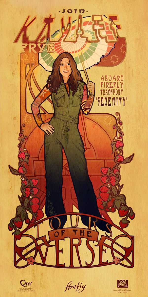 Art Nouveau Firefly Prints: Beautiful Damn Heroes!