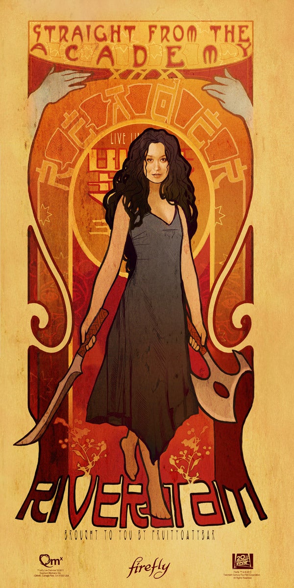 Art Nouveau Firefly Prints: Beautiful Damn Heroes!