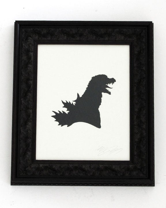 Victorian paper silhouettes of famous (and infamous) scifi characters