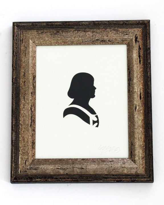 Victorian paper silhouettes of famous (and infamous) scifi characters