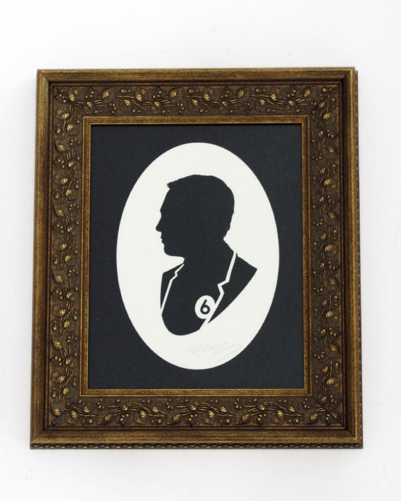 Victorian paper silhouettes of famous (and infamous) scifi characters