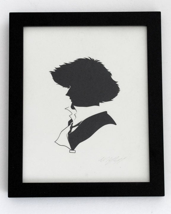Victorian paper silhouettes of famous (and infamous) scifi characters