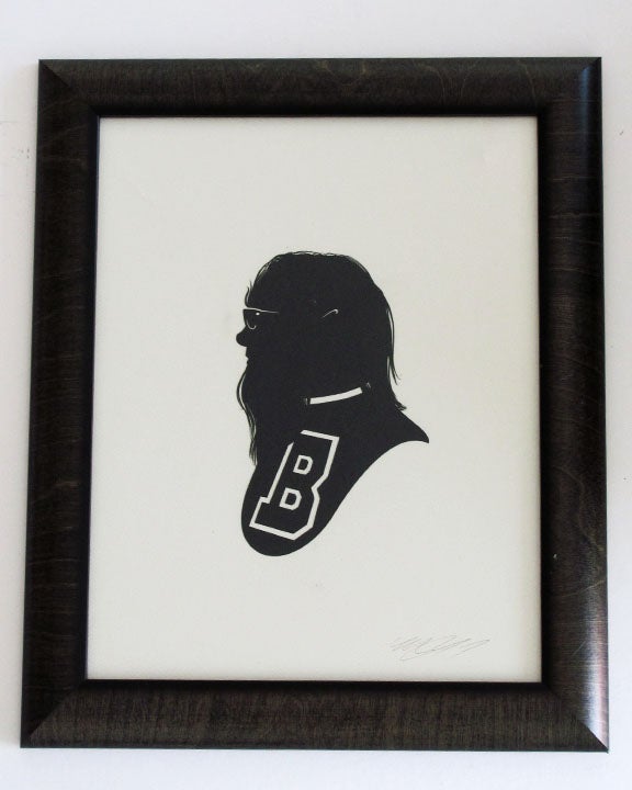 Victorian paper silhouettes of famous (and infamous) scifi characters