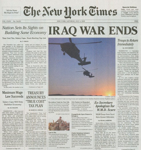 Fake New York Times Stunt Spawns Important Ideological Power Struggle
