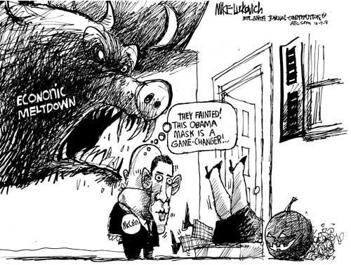 An Obama Presidency May Be Rough Going for Political Cartoonists