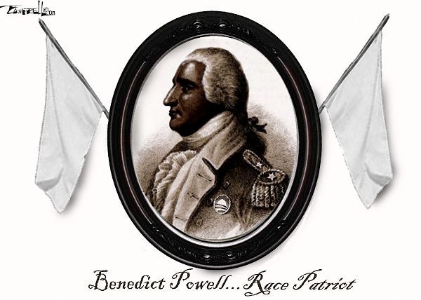 World's Worst Editorial Cartoonist Shares Wonderful Colin Powell Traitor Cartoon