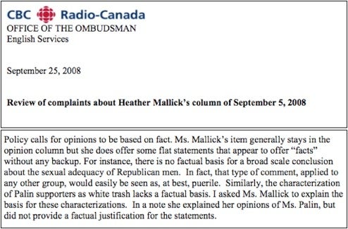 Canadian Media Ombudsman Defends 'Sexual Adequacy Of Republican Men'