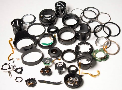 Canon Lens Completely Disassembled (Result: A Lot of Rings)