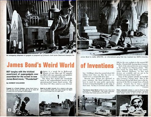 James Bond's Weird World of Inventions Chronicles 007 in 1966