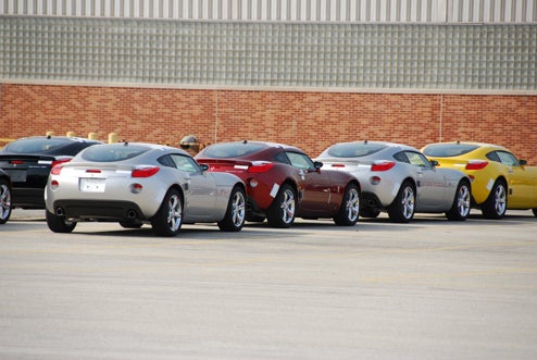2009 Pontiac Solstice Coupes Apparently Rolling Off Assembly Line
