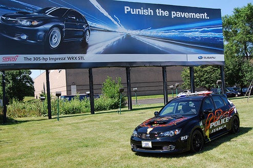 Subaru Ups Law Enforcement Street Cred With STi Police Car