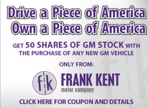 Texas Dealers: Buy A GM Vehicle, Get 50 Shares Of GM Stock!