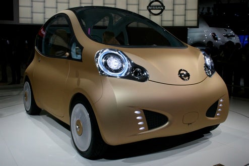 Nissan NuVu Concept, Live And In The Bubbly, Micra-Like Metallic Skin