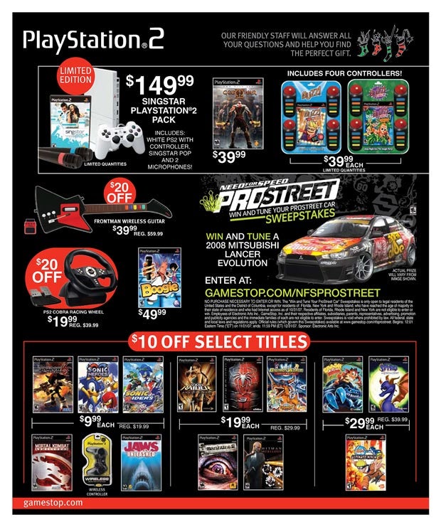 EB Games/GameStop Black Friday Ads Revealed