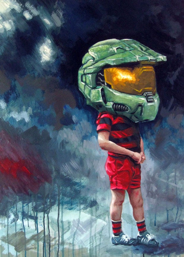 Master Chief Is...An Australian boy in Tiny Shorts