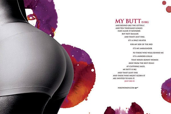 Just Us, Or Does Nike's New Slogan For Women Conjure Bad Sex?