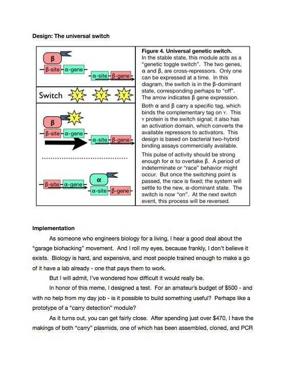 Making A Biological Counter