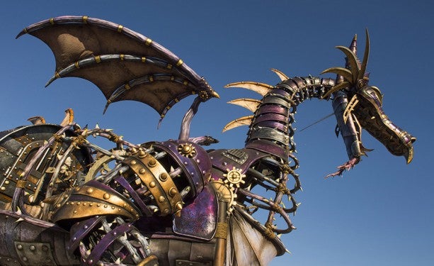 New Disney Parade to feature badass steam punk dragon.