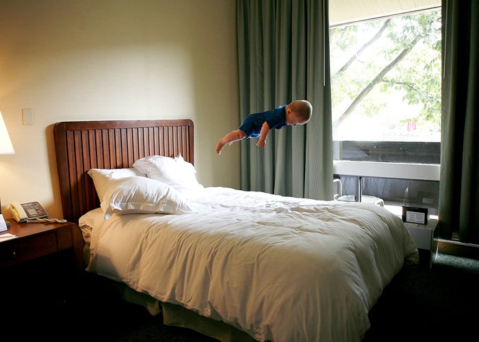 Photographer refuses to reveal how she made her baby fly