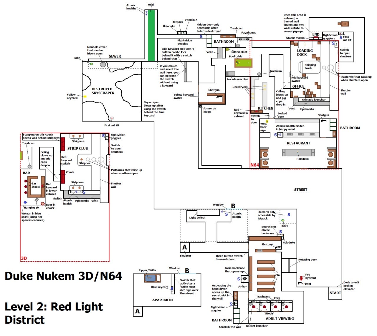 I Have a Hard Time Believing This Duke Nukem 3D Map Was Drawn From Memory, But Okay