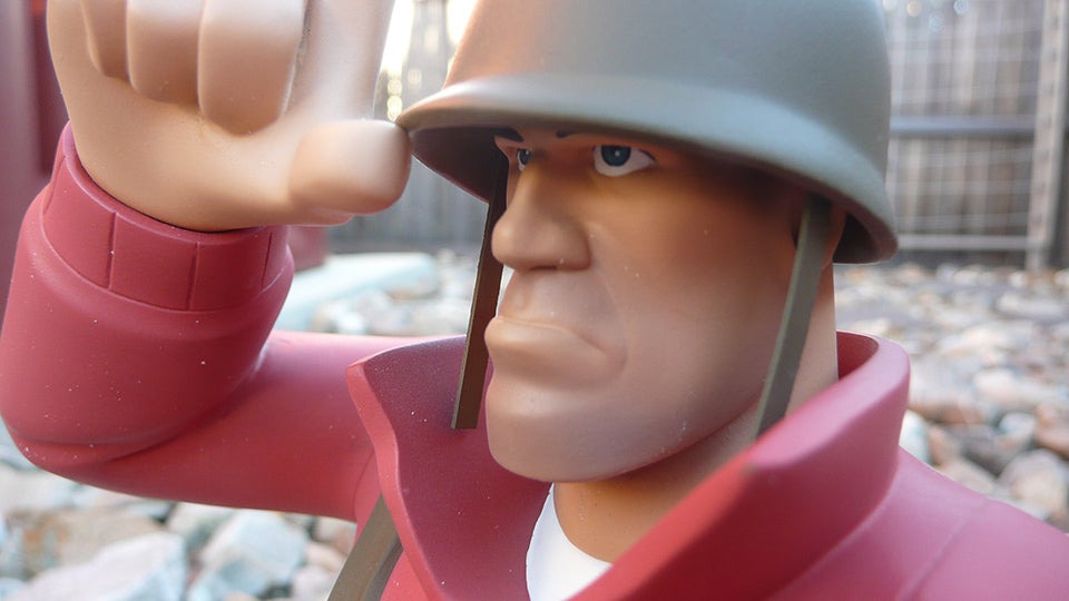 There's An Actual Team Fortress 2 Soldier In My House