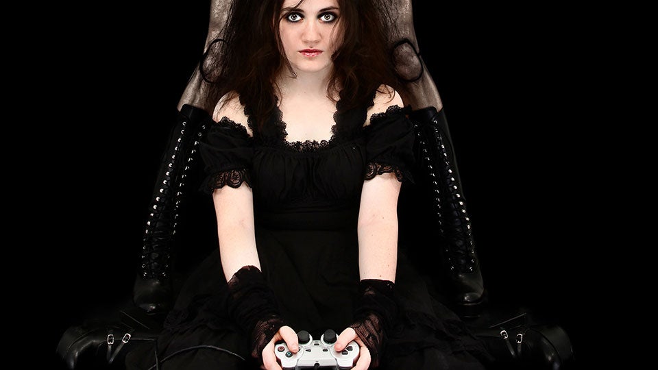 Fake Gamer of the Week: I Sure Hope There's Not a Sexy Cyborg Standing Behind Me