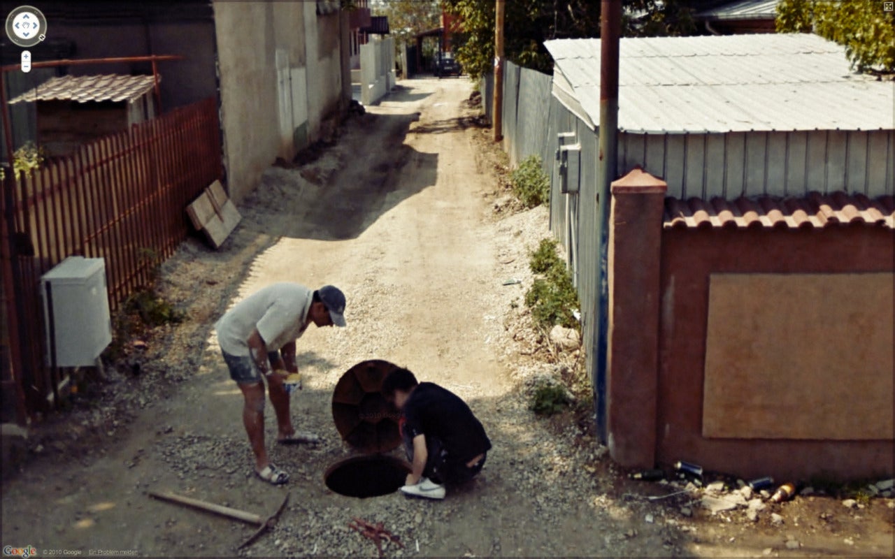 Weirdo Google Street View scenes invade the realm of high art