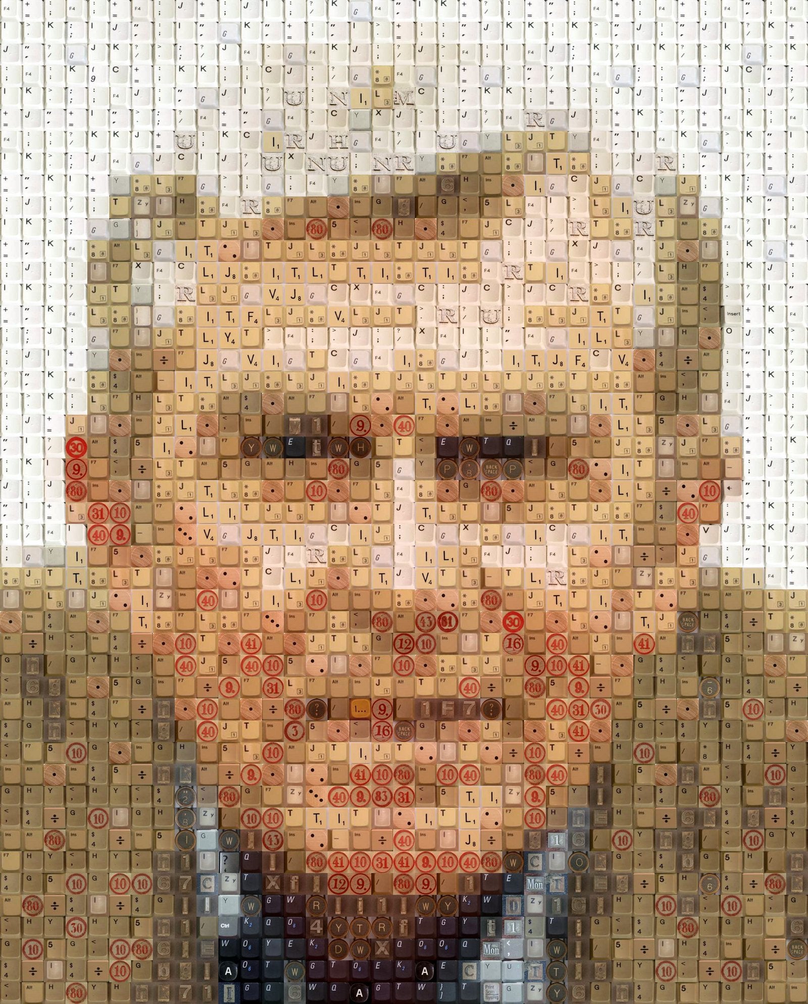 Watch as Dead Keyboards Become Portraits of Celebrities