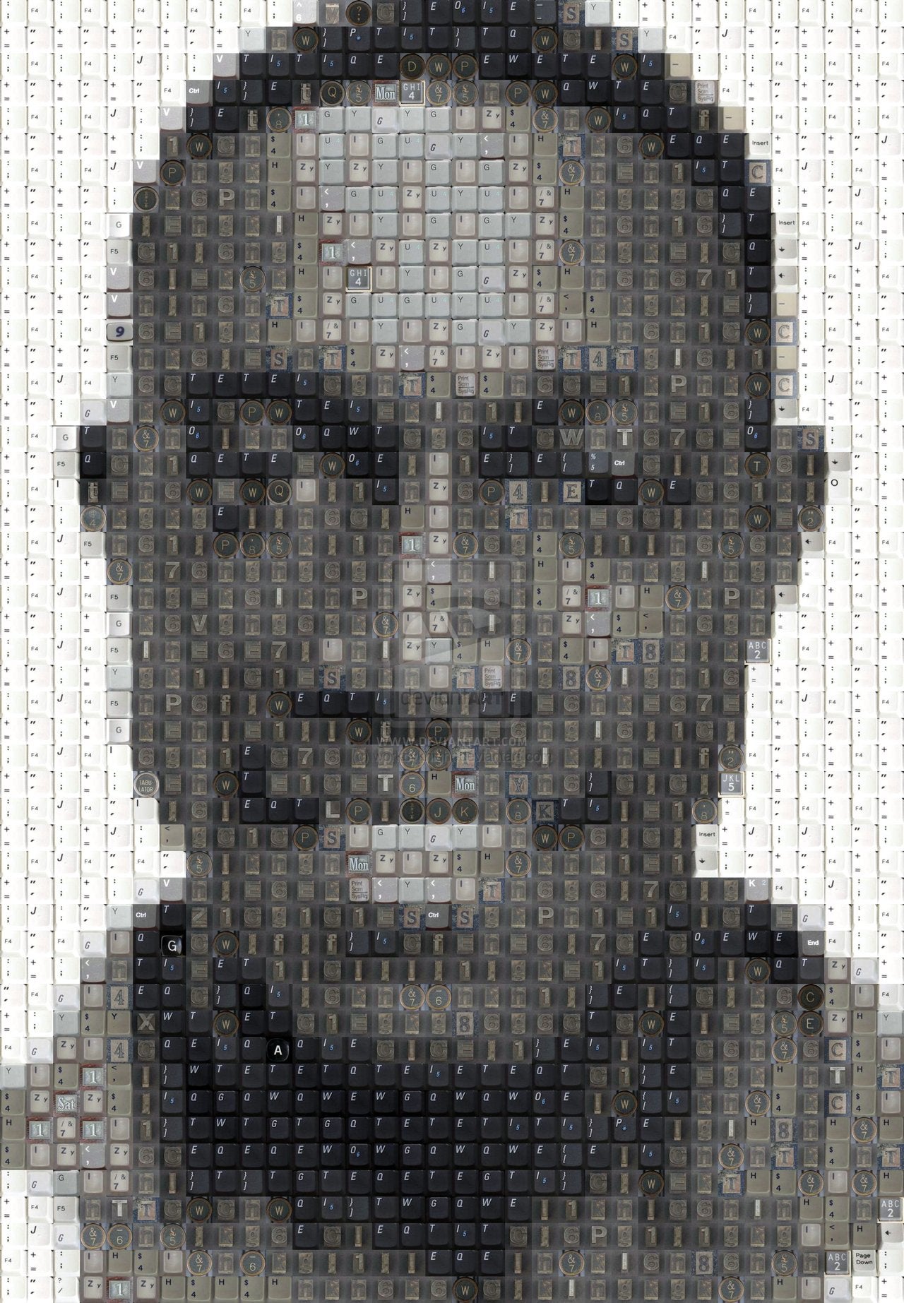Watch as Dead Keyboards Become Portraits of Celebrities
