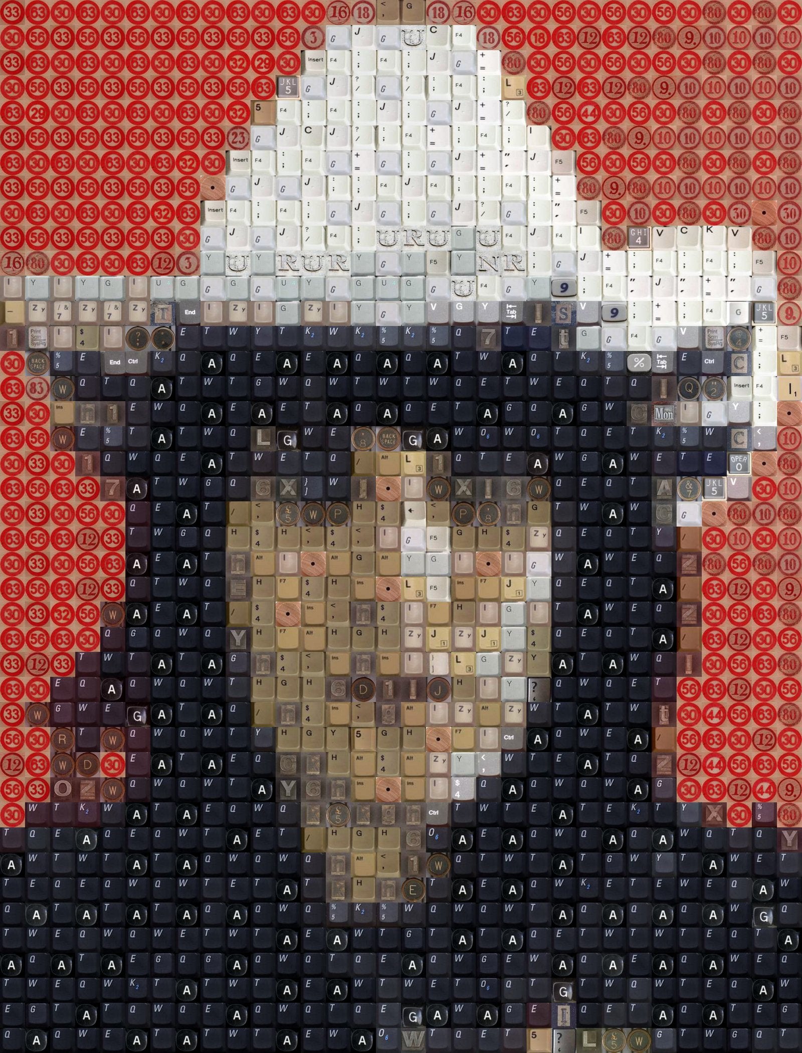Watch as Dead Keyboards Become Portraits of Celebrities