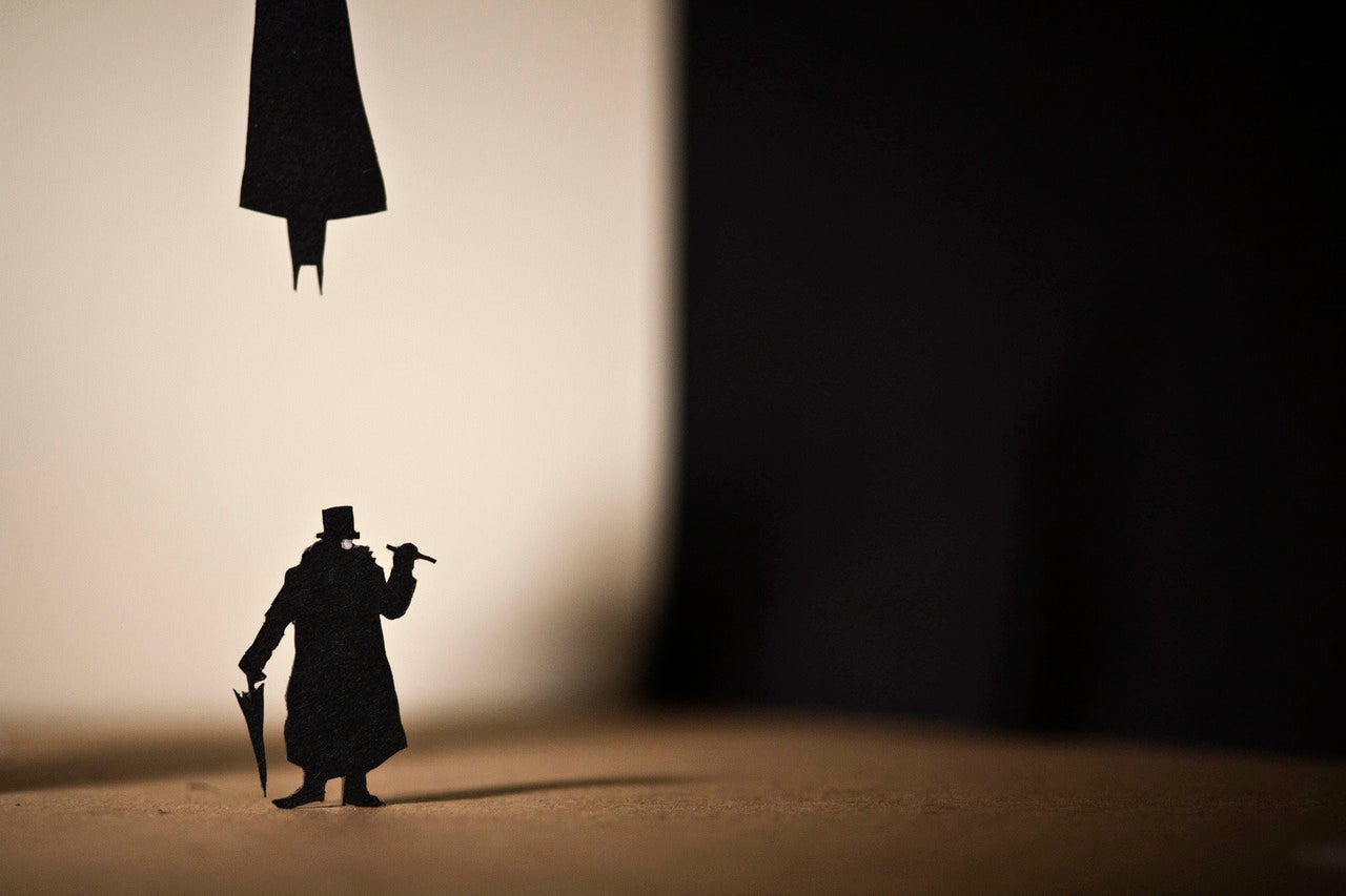 Amazing papercraft art captures the silhouettes of great movie moments