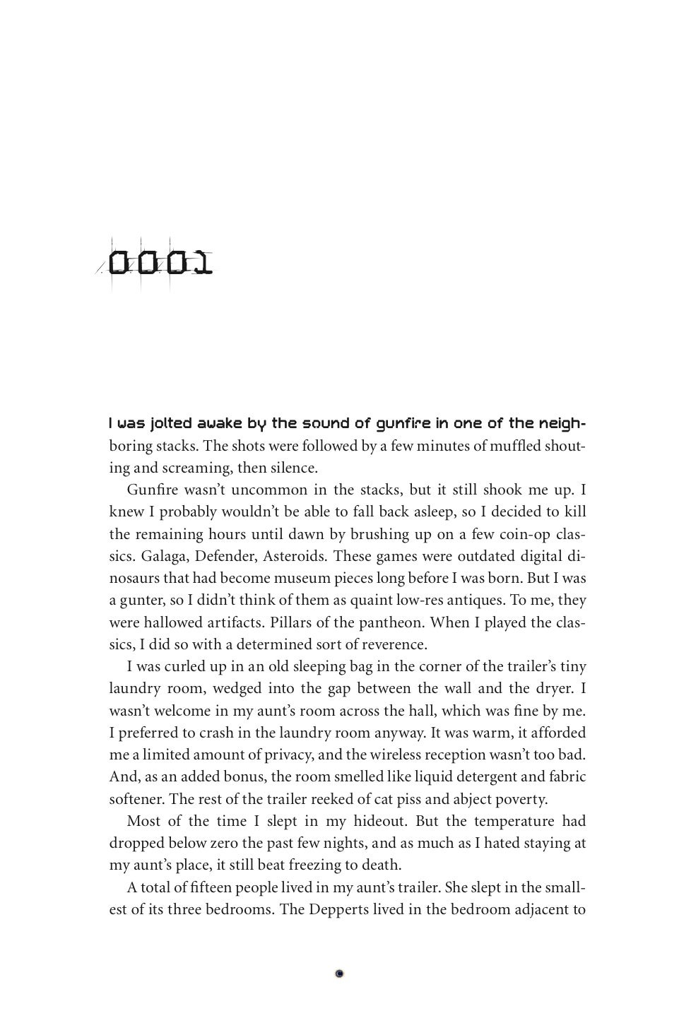 Read the first two chapters of Ernest Cline's new novel, Ready Player One
