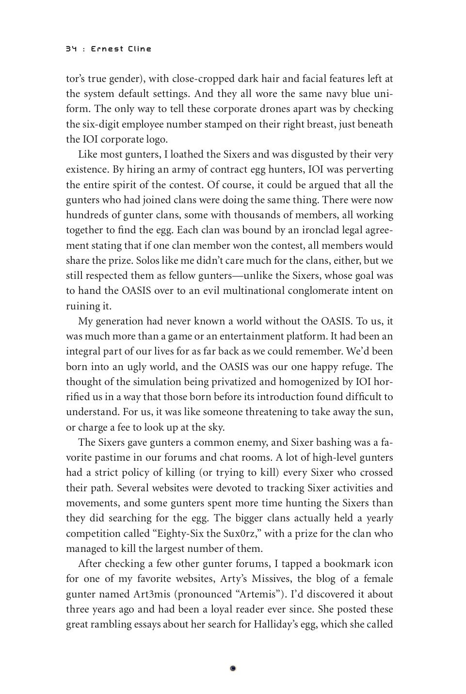 Read the first two chapters of Ernest Cline's new novel, Ready Player One