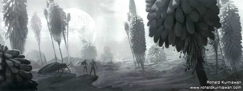 A tale of the far future, when humans have evolved to the size of insects