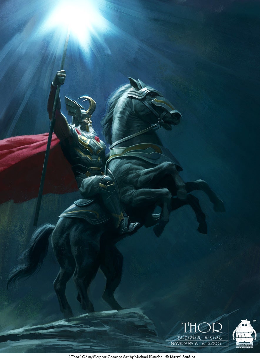 Thor concept art includes a complete map of Asgard
