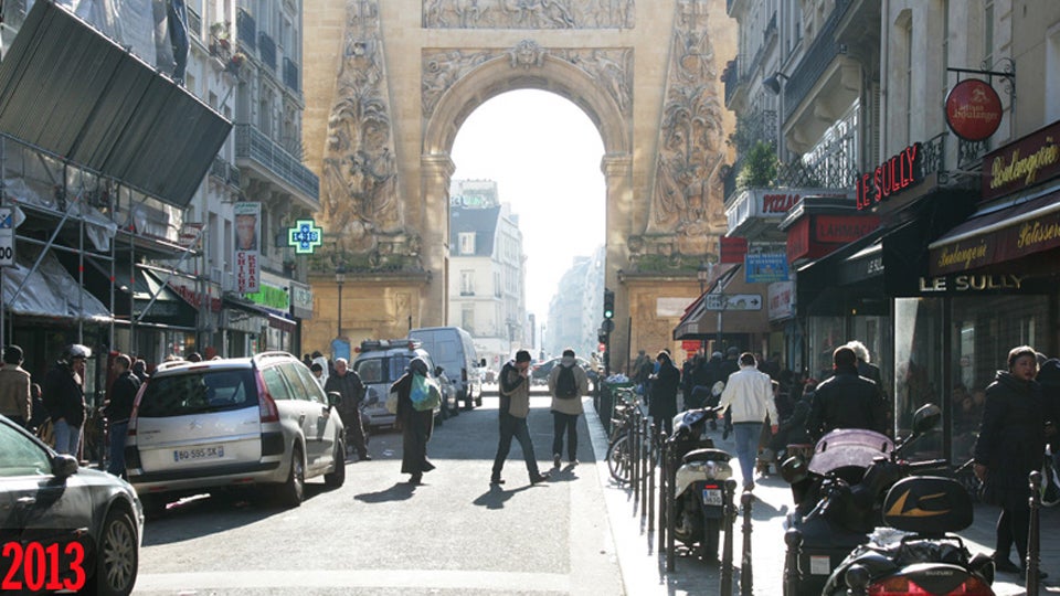 Amazing Layered Images Put Modern Paris Side-by-Side with Color Photographs from 99 Years Ago