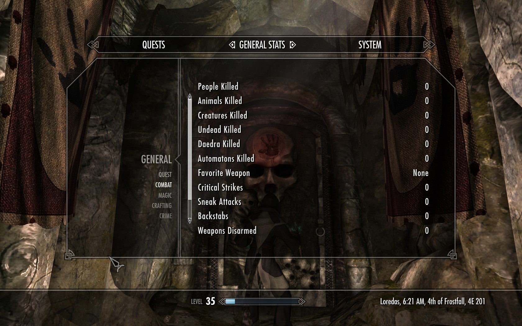 He's Level 35 in Skyrim. He Makes Villagers Kill His Dragons.