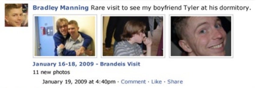 Bradley Manning's Lost Facebook Page