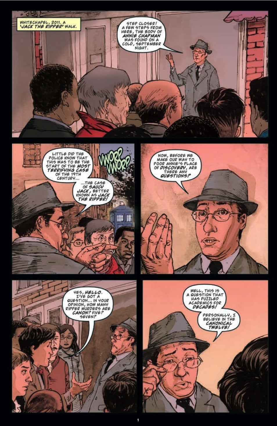 Check out a 7-page preview of IDW's Doctor Who comic: it's the 11th Doctor vs. Jack the Ripper!