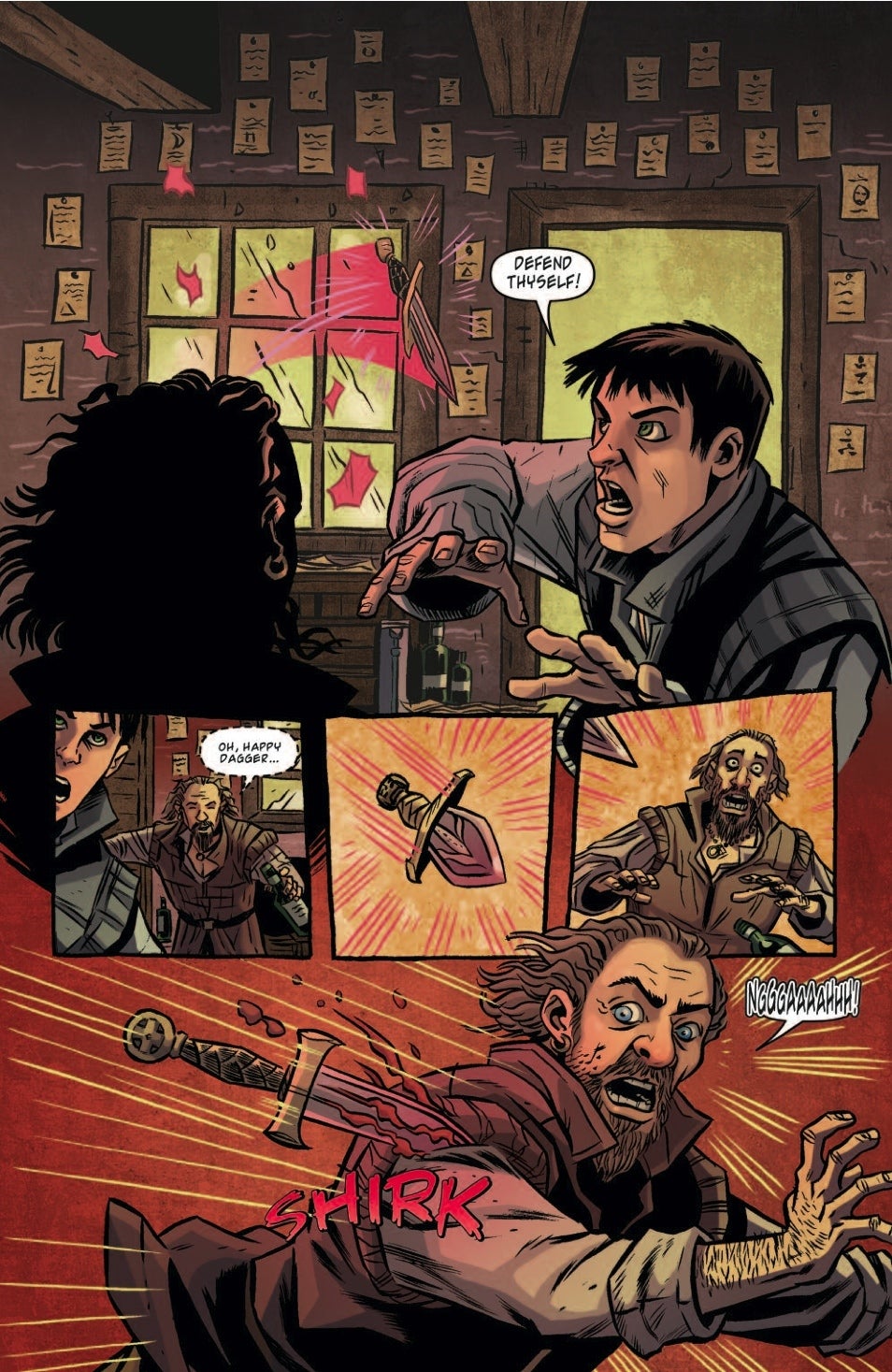 In this sneak peek of Kill Shakespeare, a happy dagger gets overzealous