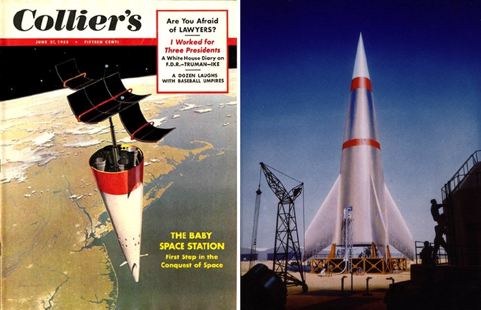 1950s Rocket Sketches Envision Manned Spaceflight