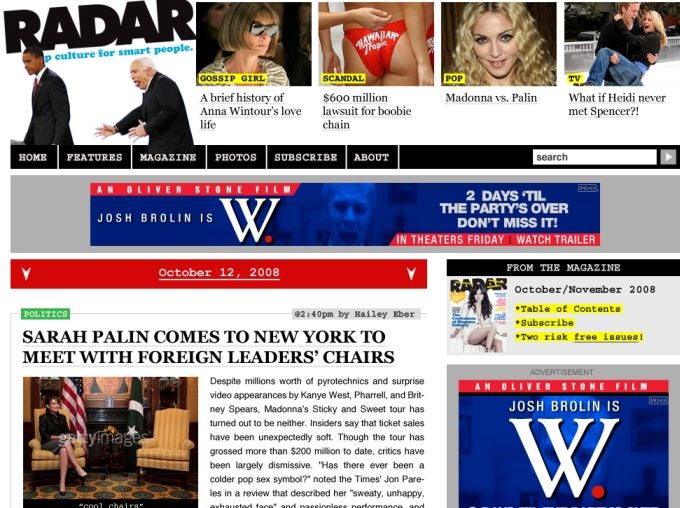 RadarOnline Redesign Would Have Been Just Like Us