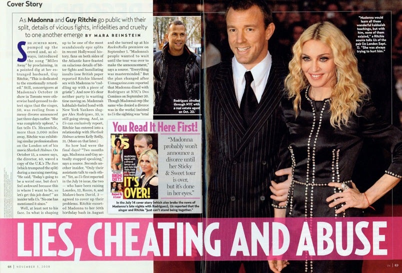 Messy Divorces: 'Old, Wrinkled' Madonna vs. 'Sneaky Coward' Guy Ritchie