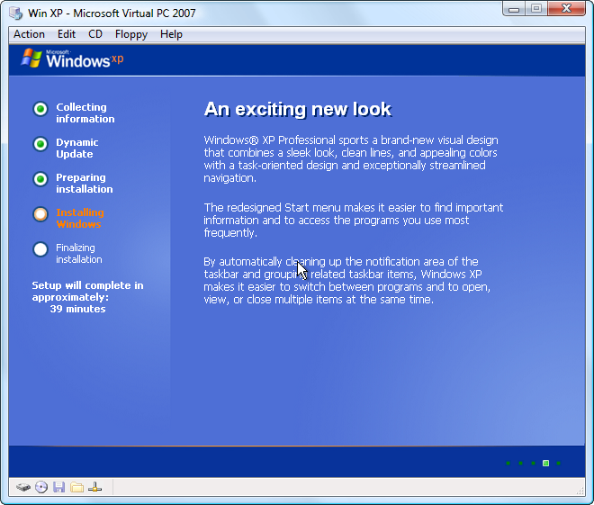 how to run virtual pc on windows vista